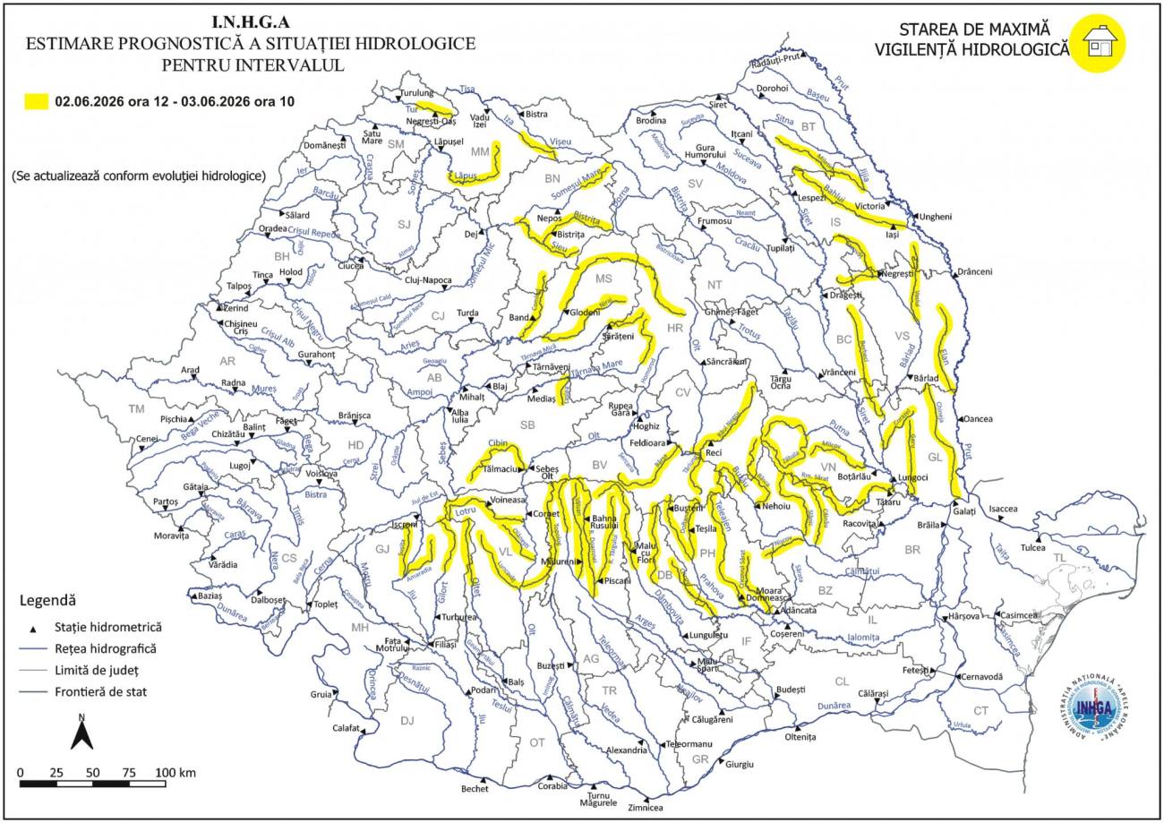 You are currently viewing METEO: Atenționare hidrologică pentru unele râuri din județul Dâmbovița!