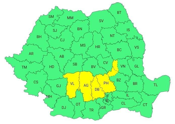 You are currently viewing METEO: Instabilitate atmosferică și averse însemnate cantitativ în județul Dâmbovița!