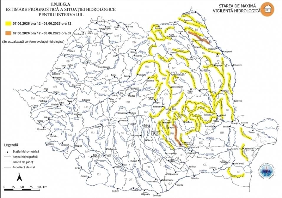 You are currently viewing METEO: Avertizare hidrologică pentru unele râuri din județul Dâmbovița!