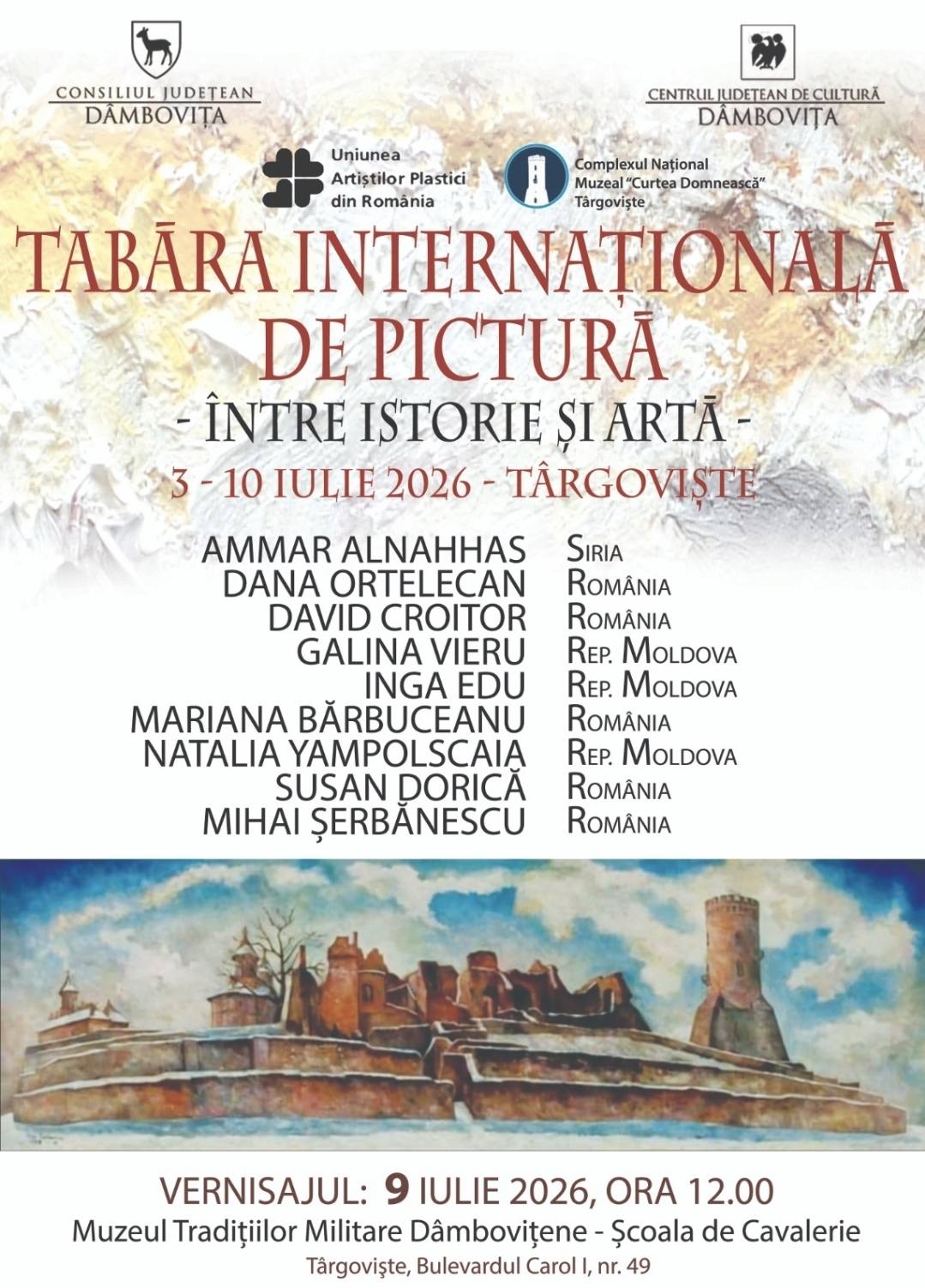 You are currently viewing „Între Istorie și Artă” – Tabără internațională de pictură la Târgoviște