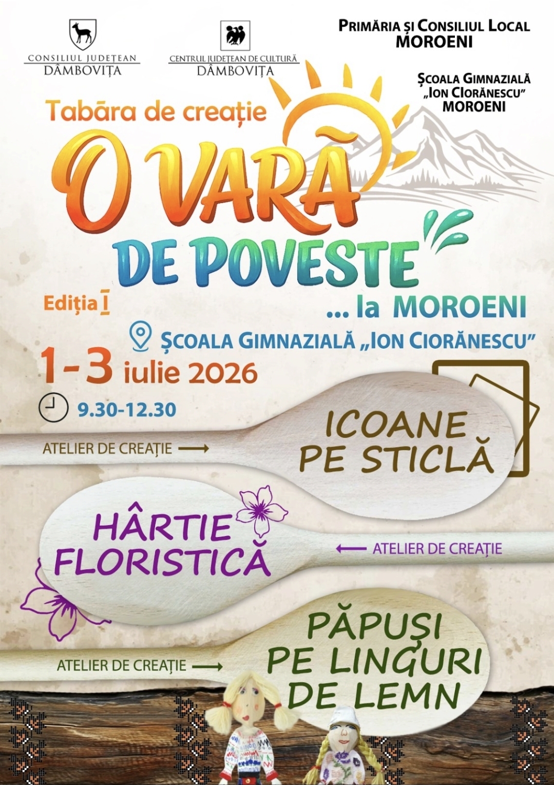You are currently viewing Activități educaționale la Tabăra de Creație „O vară de poveste” … la Moroeni