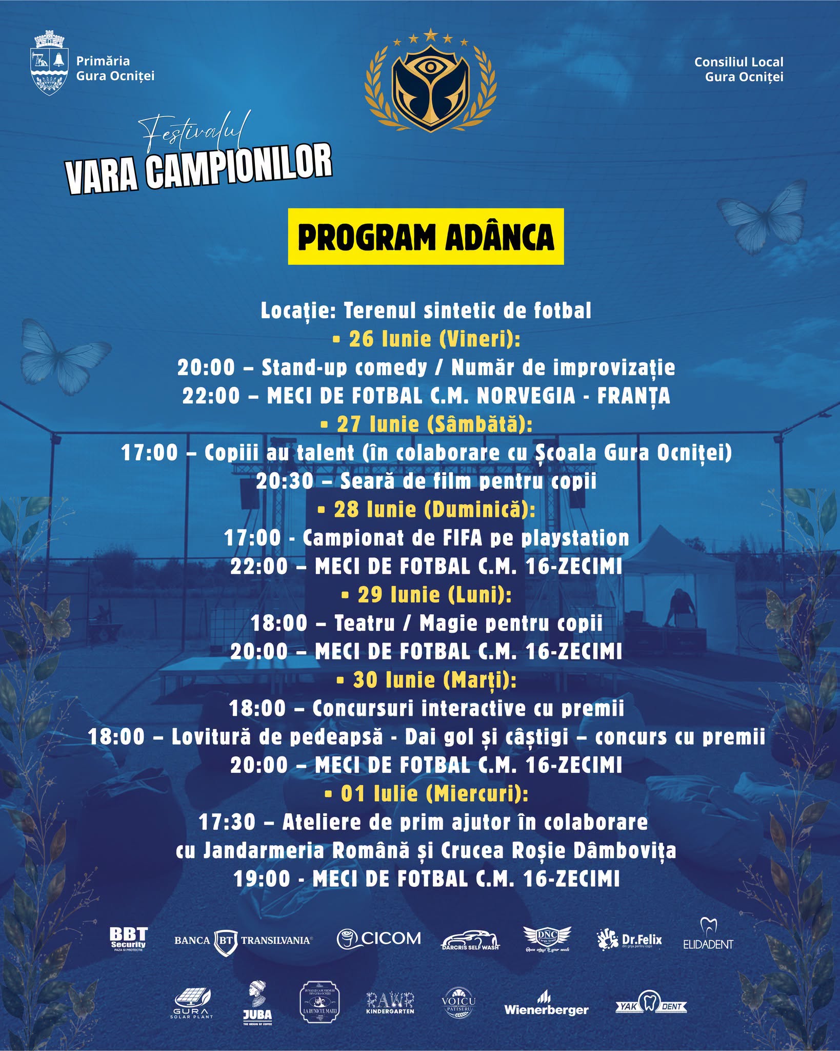 You are currently viewing „Vara Campionilor” ajunge la Adânca cu fotbal, teatru, filme și concursuri