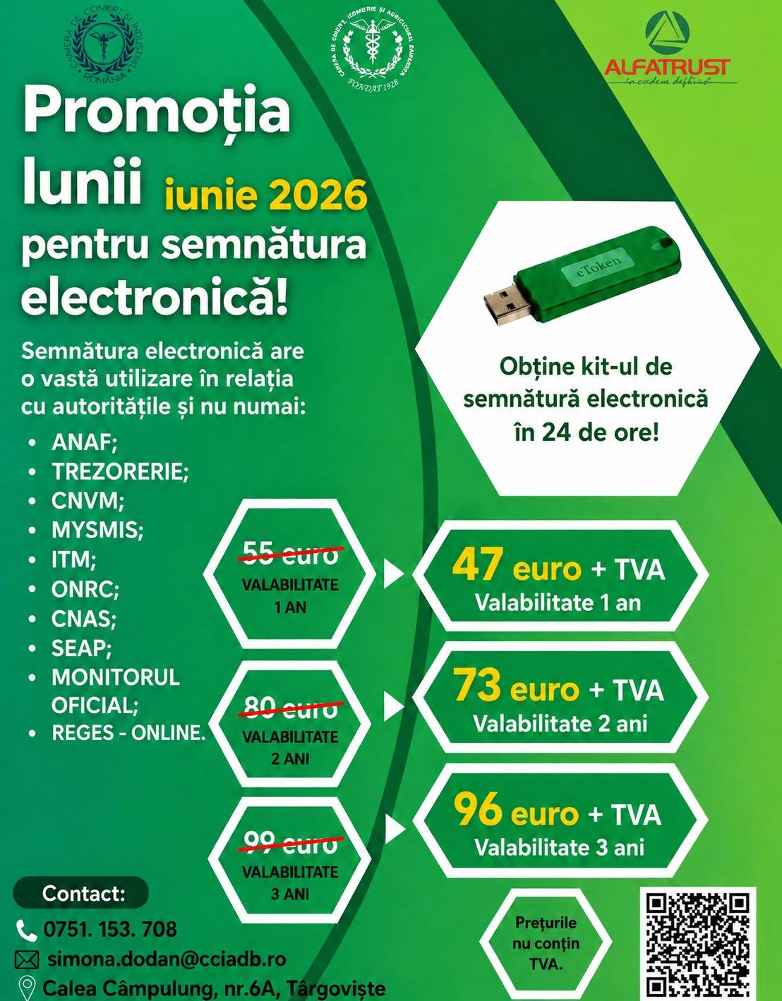 You are currently viewing Camera de Comerț Dâmbovița lansează o promoție pentru firmele și persoanele care au nevoie de semnătură electronică