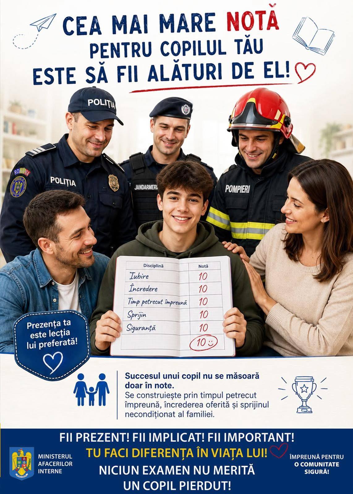 You are currently viewing Siguranța și echilibrul copiilor, mai importante decât orice notă. Mesaj transmis de ISU Dâmbovița înaintea examenelor