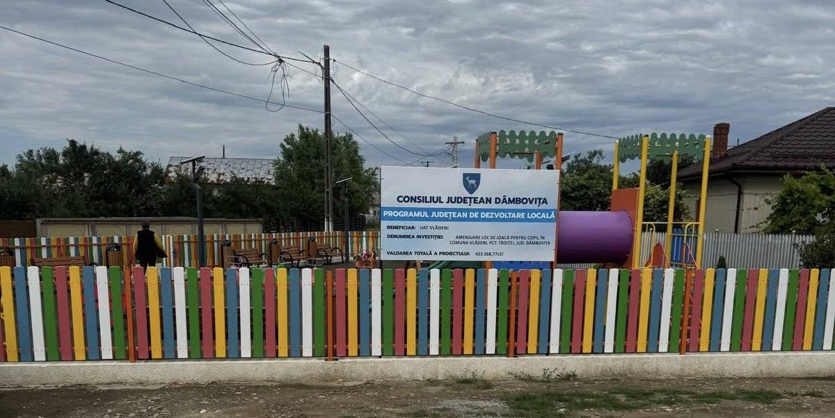 You are currently viewing Două noi parcuri de joacă au fost amenajate în Vlădeni