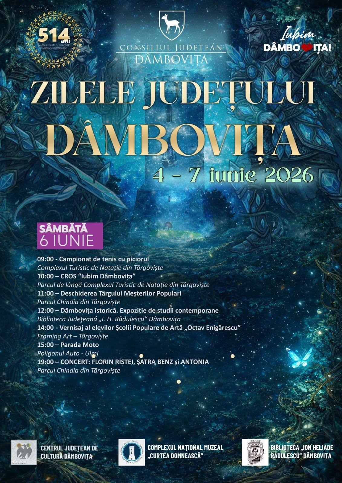 You are currently viewing Zilele Județului Dâmbovița continuă astăzi cu sport, tradiții, artă și concerte