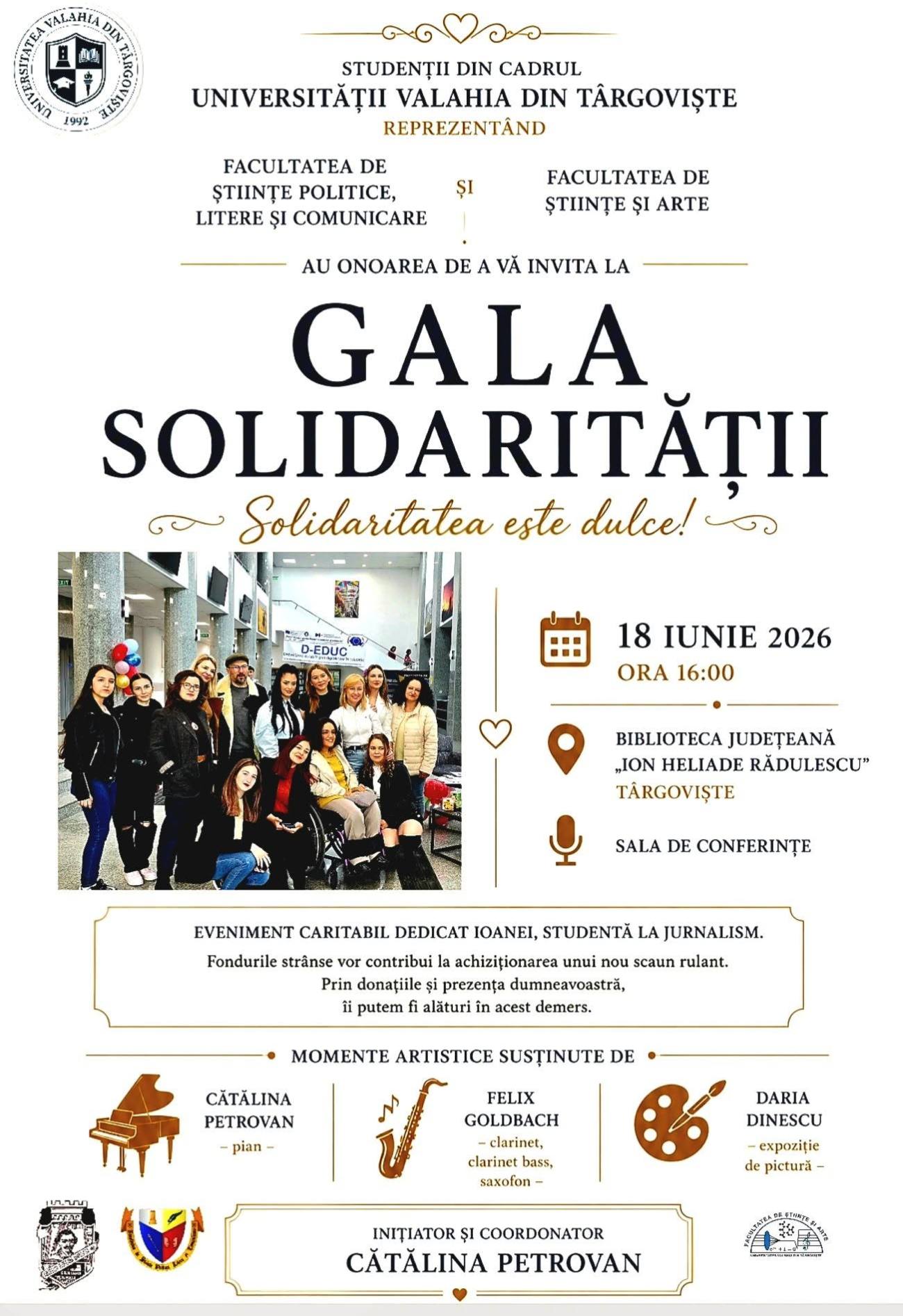 You are currently viewing Gala Solidarității aduce împreună, la Biblioteca Județeană „Ion Heliade Rădulescu”, oameni cu suflet mare pentru o cauză specială