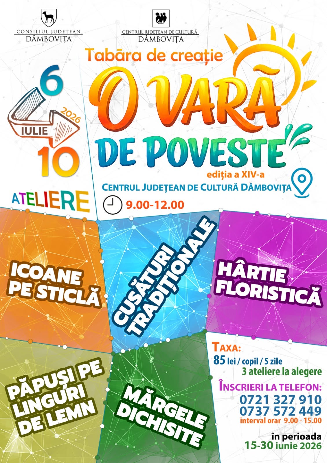 You are currently viewing Micii dâmbovițeni sunt invitați la o nouă ediție a Taberei de Creație „O vară de poveste”