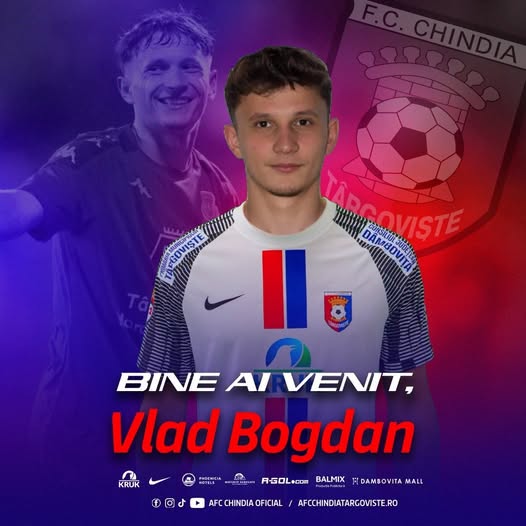 You are currently viewing Atacantul Vlad Bogdan, achiziționat de Chindia Târgoviște. Dâmbovițenii continuă să-și întărească lotul pentru noul sezon competițional