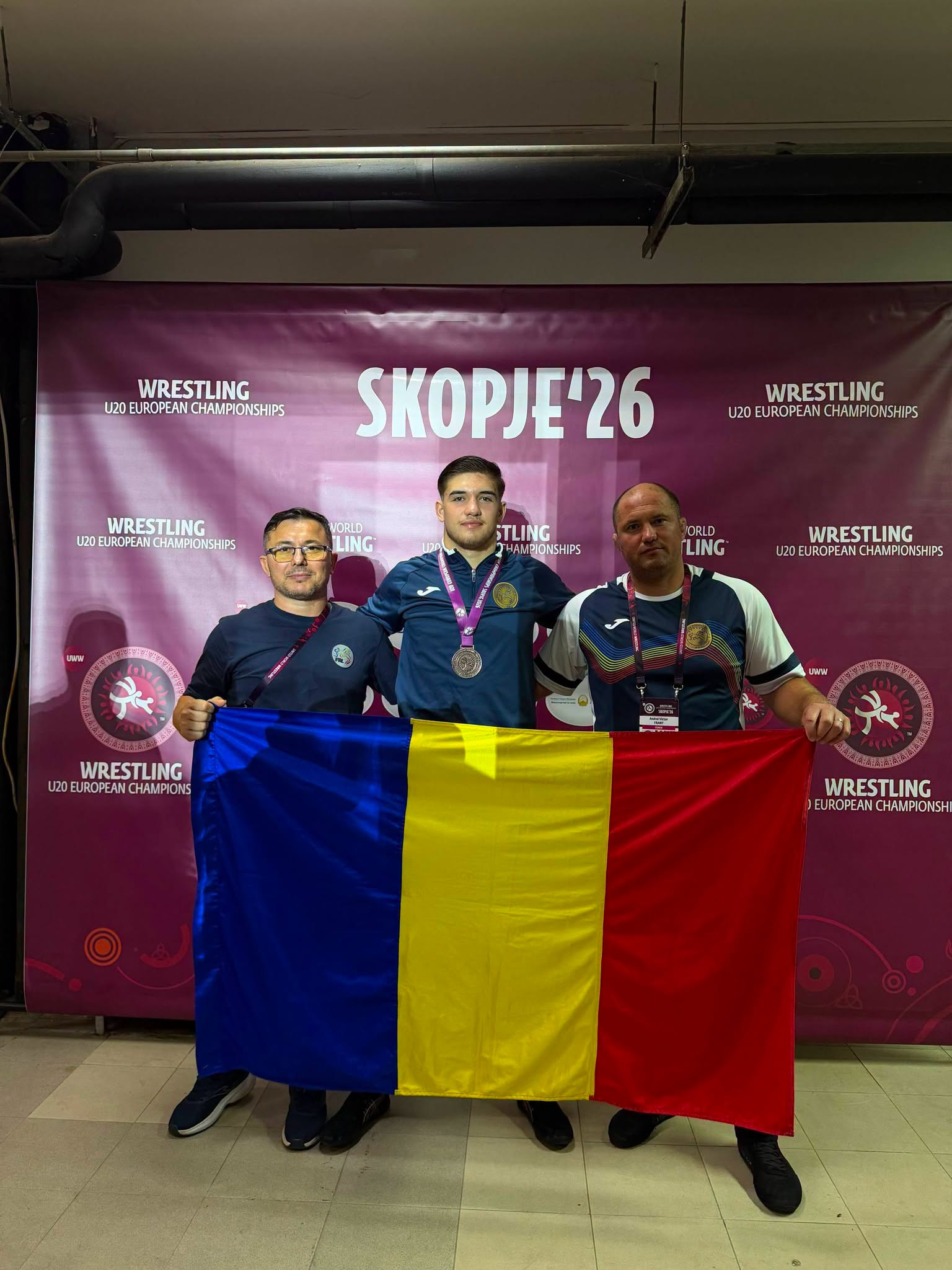 You are currently viewing Pe podium în Macedonia de Nord! Luptătorul Darius Sas, medaliat cu bronz la Campionatul European U20