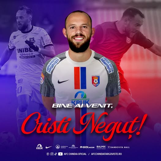 You are currently viewing Un nou transfer valoros pentru Chindia Târgoviște! Cristian Neguț revine pe „Eugen Popescu” și reaprinde speranțele pentru un sezon de promovare