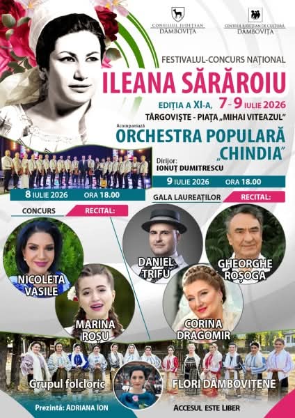You are currently viewing La Târgoviște va avea loc Festivalul-Concurs Național „Ileana Sărăroiu”, ediția a XI-a!
