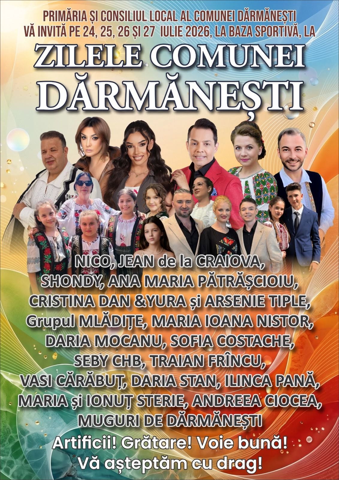 You are currently viewing Zilele Comunei Dărmănești încep vineri. Patru zile de spectacole, muzică și voie bună