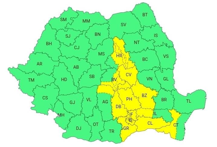 You are currently viewing METEO: Instabilitate atmosferică și averse însemnate cantitativ în județul Dâmbovița!