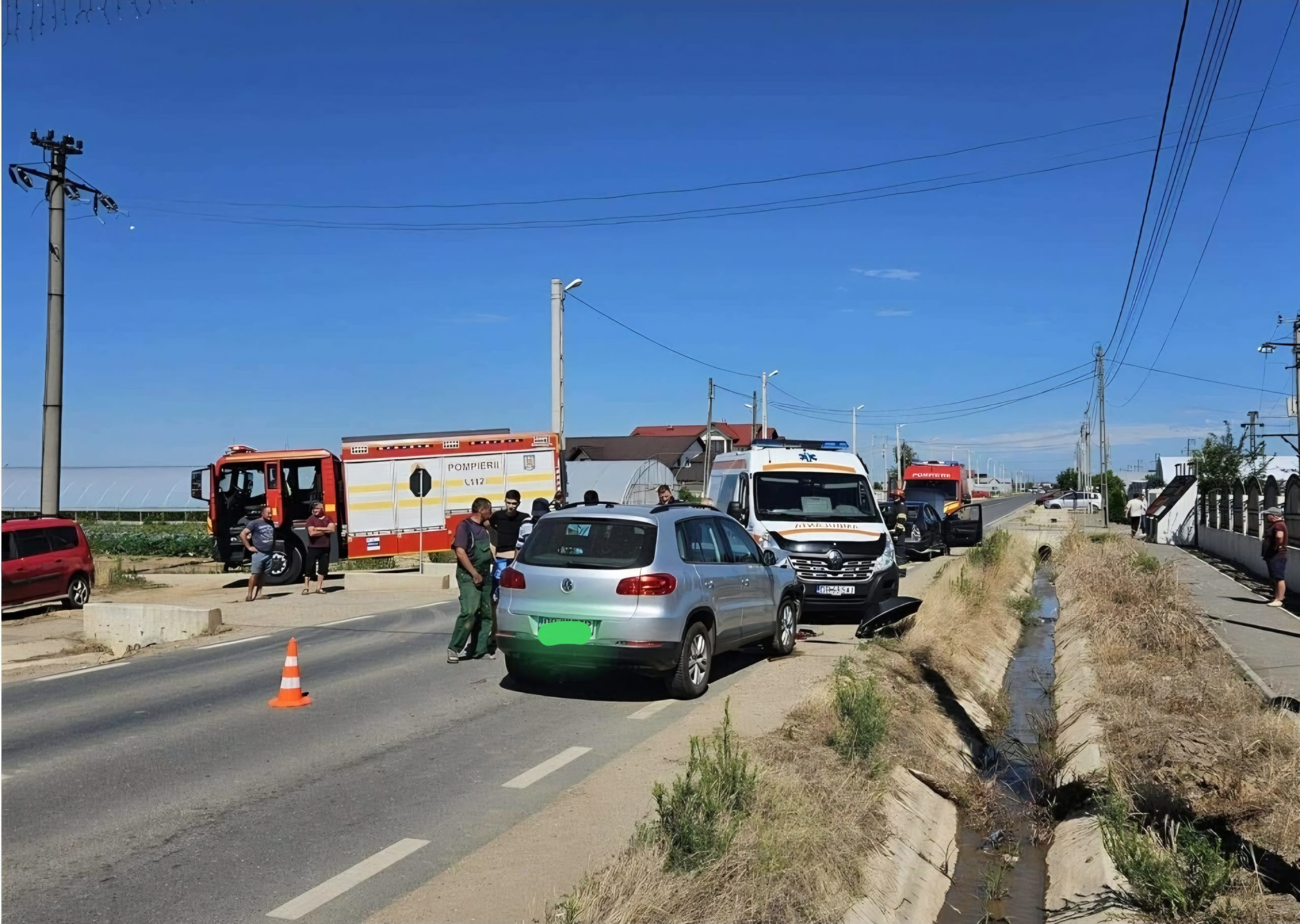 You are currently viewing Accident rutier la Băleni! Două persoane au fost rănite!