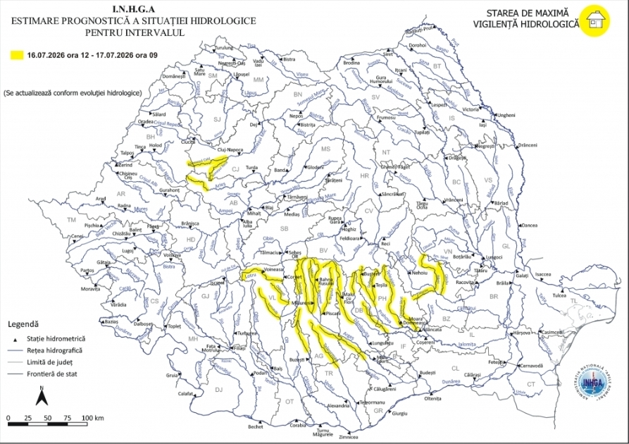 You are currently viewing METEO: Atenționare hidrologică pe unele sectoare ale râurilor Ialomița și Argeș!
