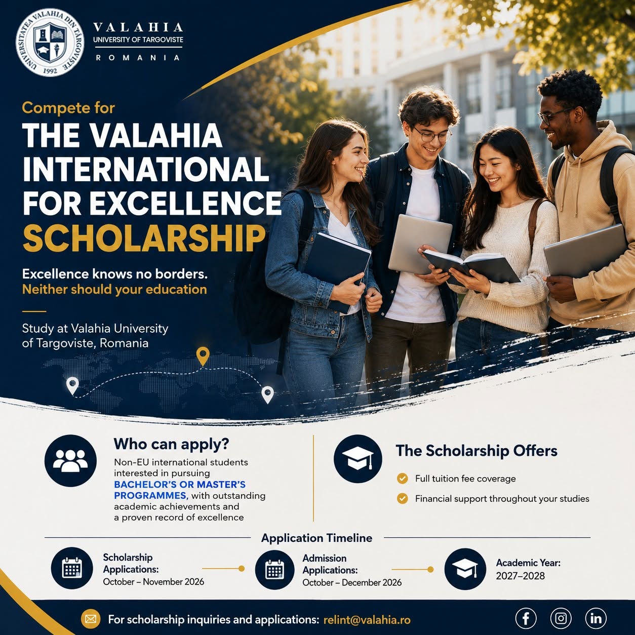 You are currently viewing Universitatea „Valahia” atrage studenți internaționali printr-un nou program de burse