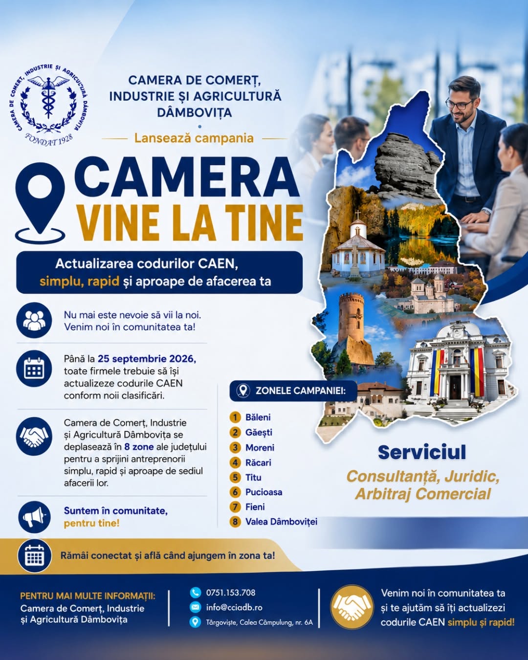 You are currently viewing Actualizarea codurilor CAEN, mai aproape de firme. CCIA Dâmbovița lansează o campanie în teritoriu