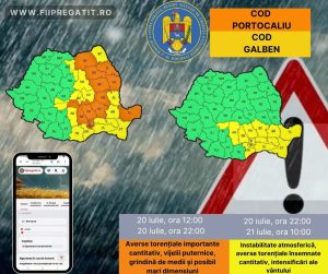 Read more about the article ANM menține avertizările pentru Dâmbovița. Pericol de vijelii, grindină și ploi torențiale