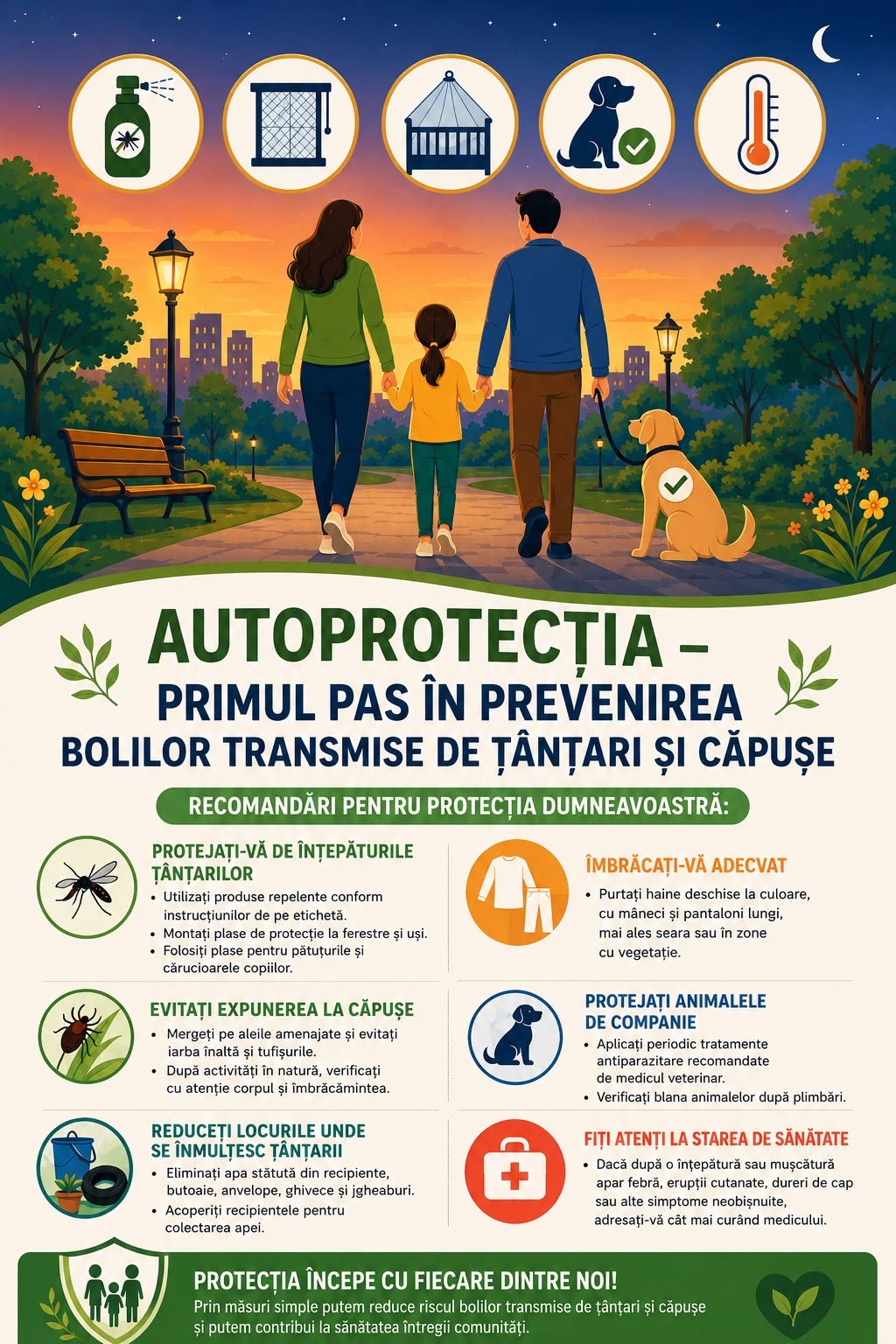 You are currently viewing Căpușele și țânțarii, un risc pentru sănătate. Recomandările transmise de Primăria Raciu