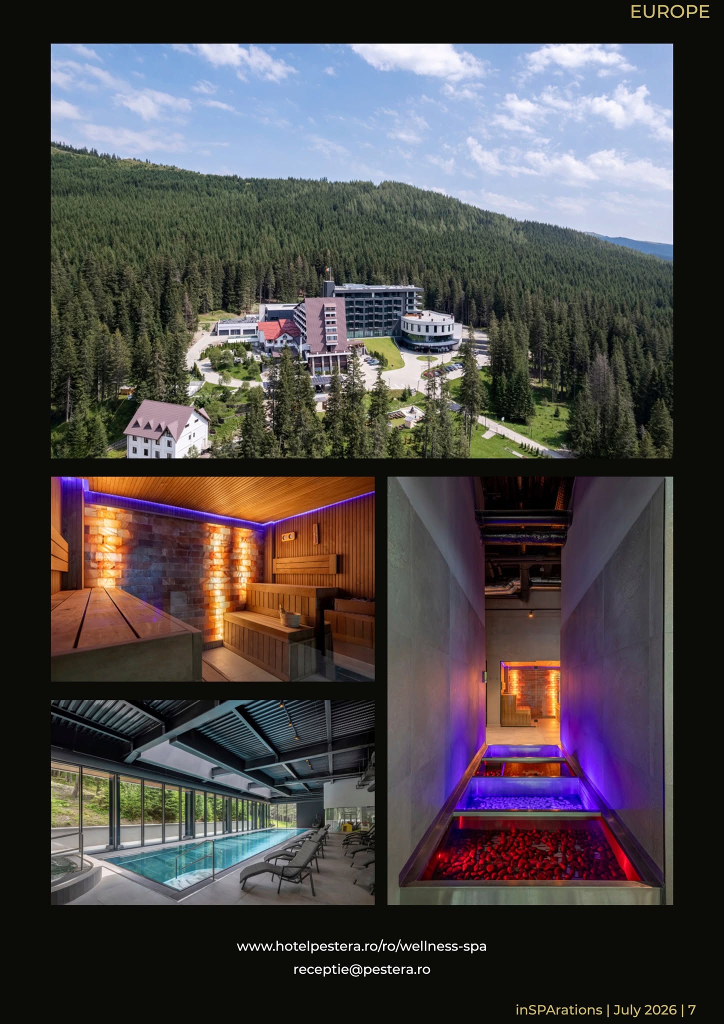 You are currently viewing OXYGEN Wellness & Spa, din inima Bucegilor, promovat în revista internațională inSPArations