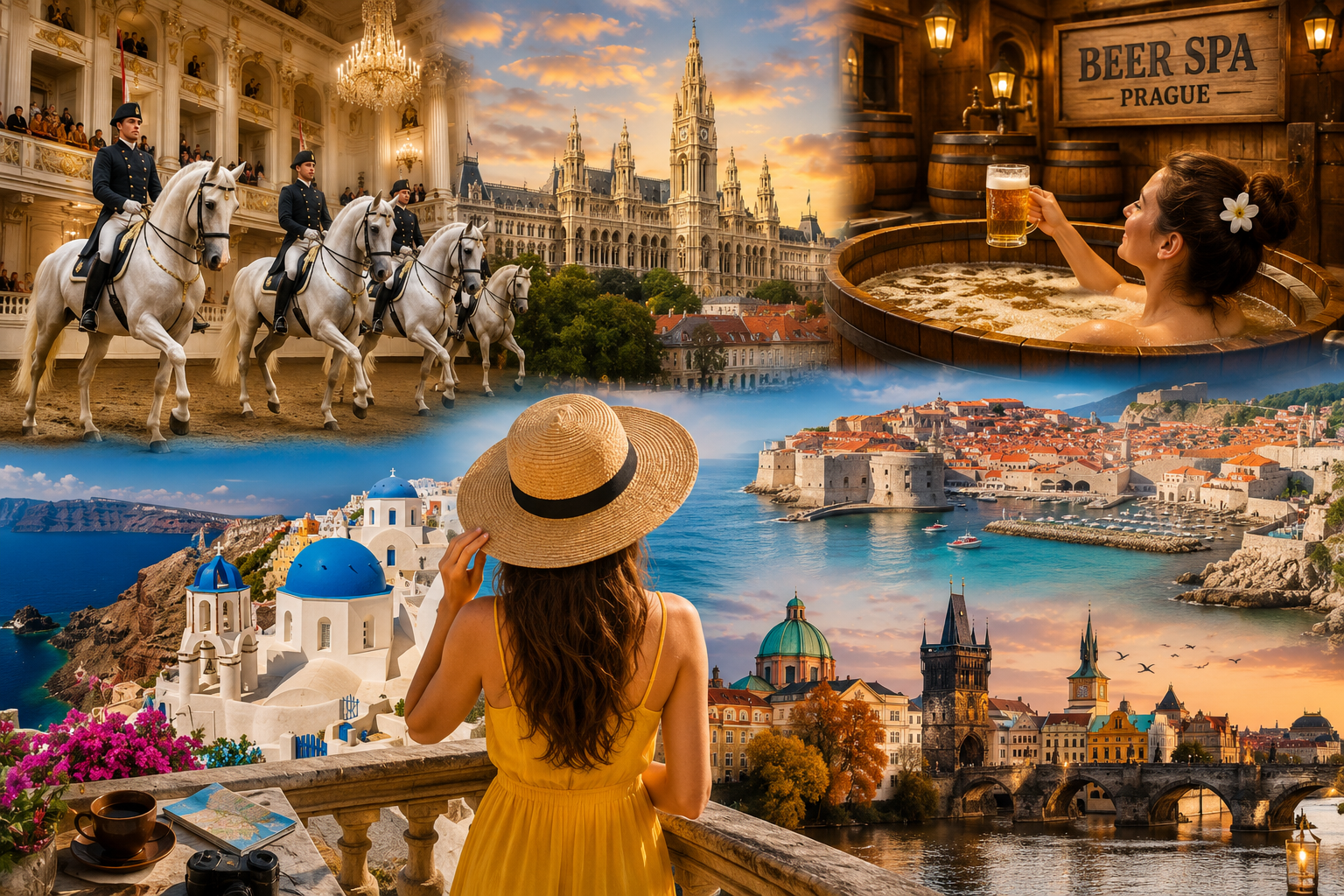 You are currently viewing Vacanțe cu poveste: de la dresajul cailor lipițani din Viena, la baia în bere de la Praga