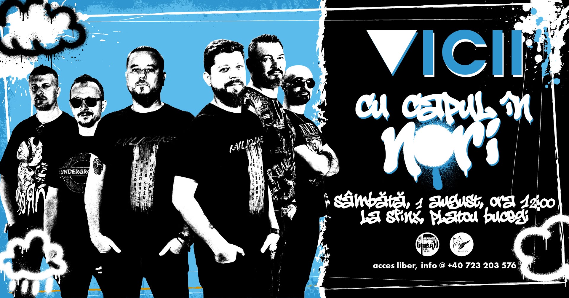 You are currently viewing Trupa VICII spune „Nu violenței asupra copiilor!” printr-un concert „cu capul in nori” desfășurat în zona Sfinxului din Munții Bucegi