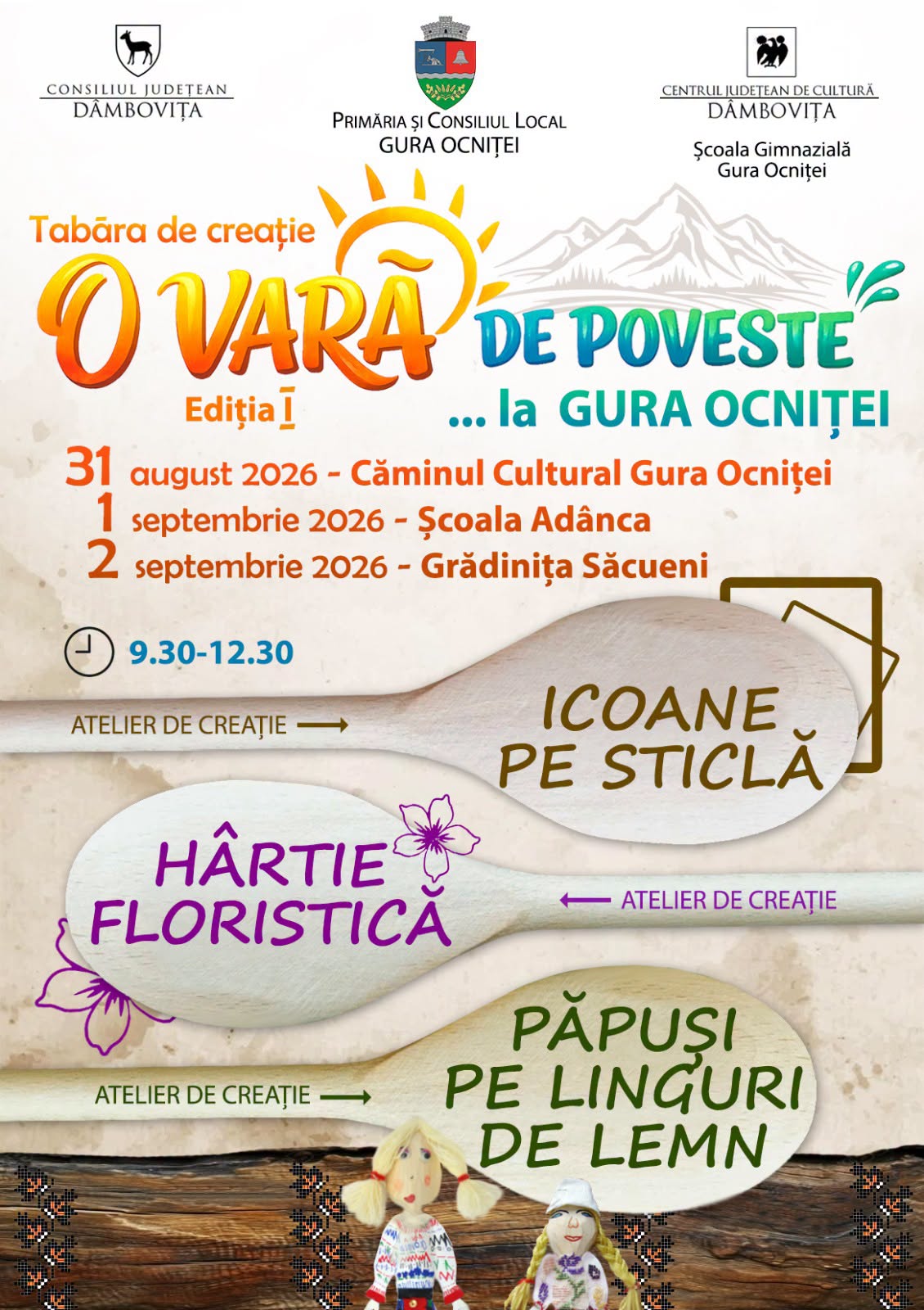 You are currently viewing La Gura Ocniței, vacanța se încheie artistic. Prima ediție a taberei de creație pentru copii
