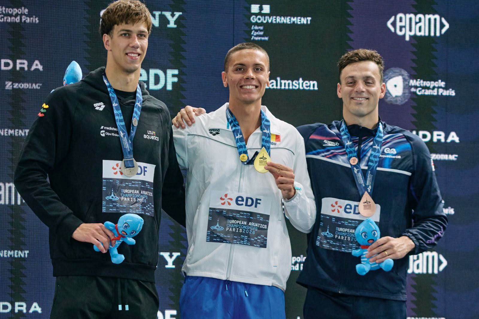 You are currently viewing David Popovici, aur pentru istorie! Campionul României scrie din nou istorie în proba de 200 m liber