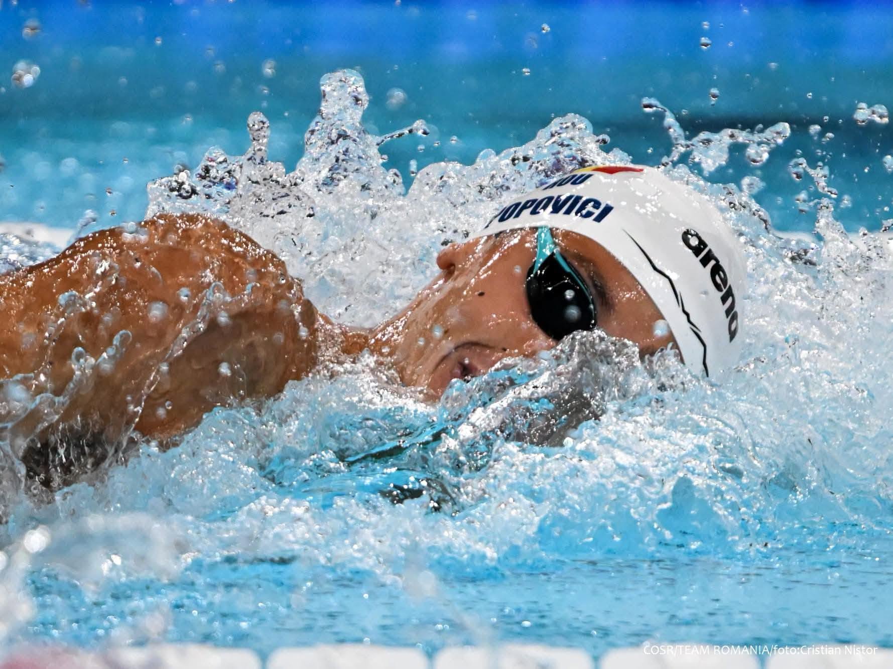 You are currently viewing David Popovici, în grafic la Campionatele Europene de înot de la Paris! S-a calificat în finala probei de 100 m liber