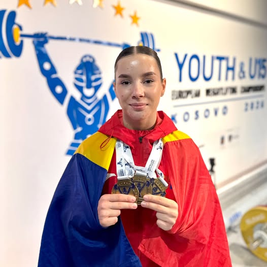 You are currently viewing Alexia Sipoș, regina Europei! Tripla campioană europeană la haltere, după un concurs perfect