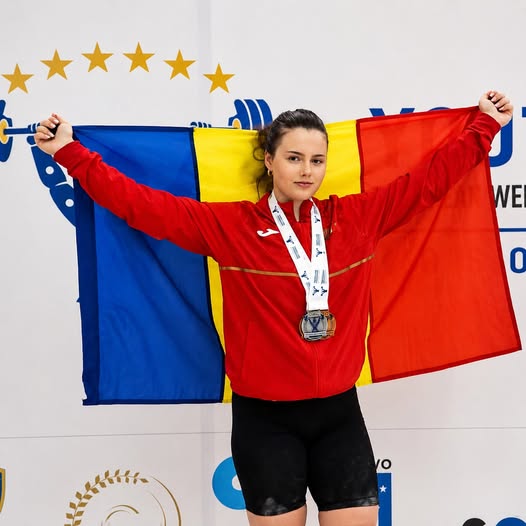 You are currently viewing Halterofila Flavia Hreapca, de trei ori pe podium la Campionatele Europene de Juniori II – Youth U17! România a încheiat competiția continentală cu 18 medalii cucerite