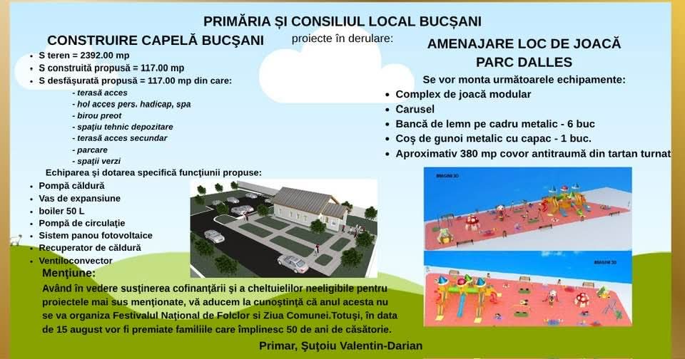 You are currently viewing Două proiecte importante pentru Bucșani, finanțate în detrimentul organizării Zilei Comunei