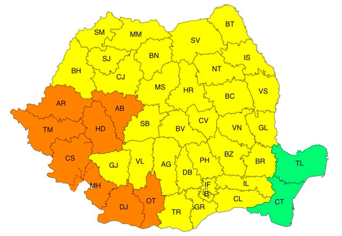 You are currently viewing Cod galben de caniculă, de mâine, în județul Dâmbovița. Maximele urcă la 37 de grade, iar nopțile devin tropicale