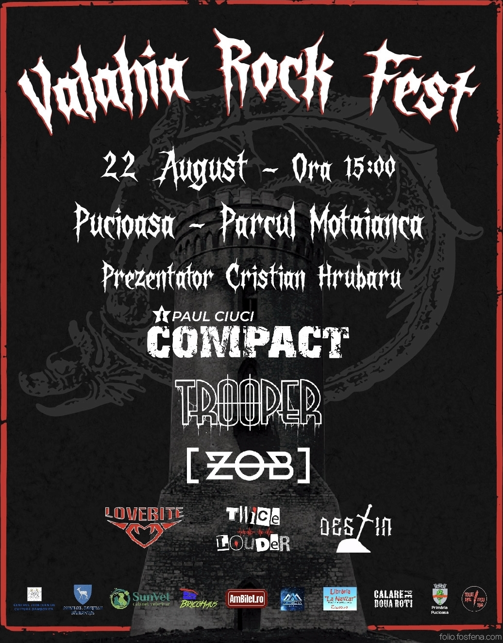 You are currently viewing Trupe importante din industria muzicii vor participa la Pucioasa la „Valahia Rock Fest”