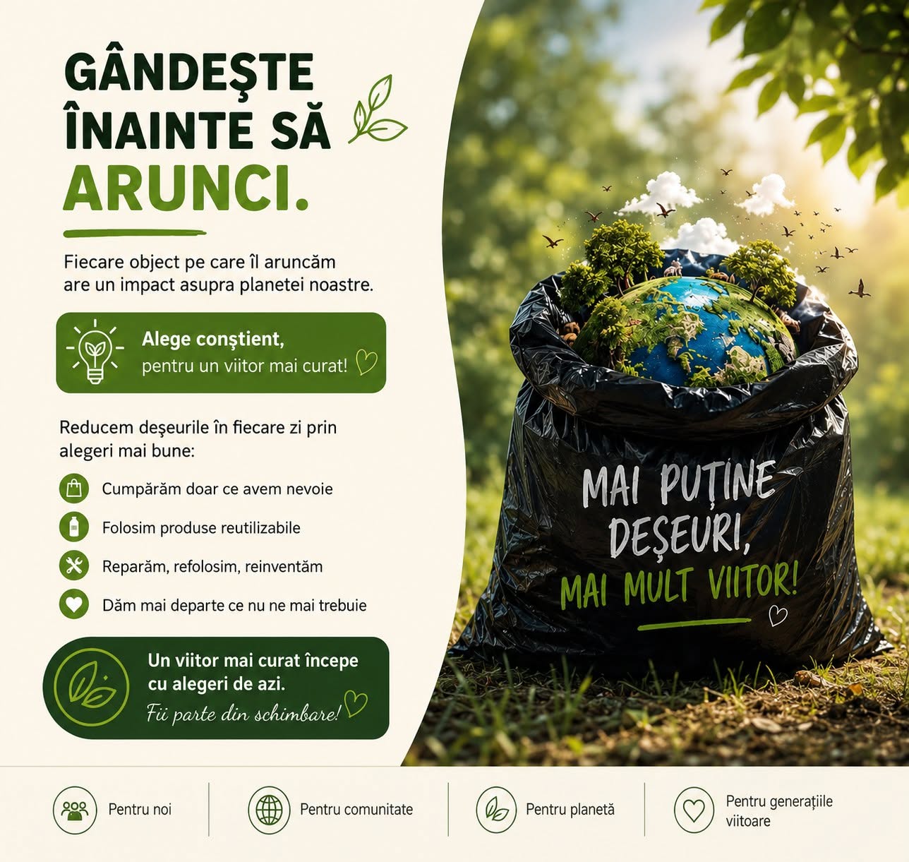 You are currently viewing Dâmbovițenii, îndemnați să „gândească înainte să arunce”