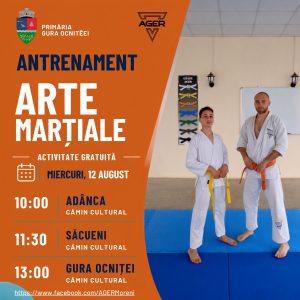 Read more about the article Antrenamente gratuite de arte marțiale pentru copiii și tinerii din Gura Ocniței