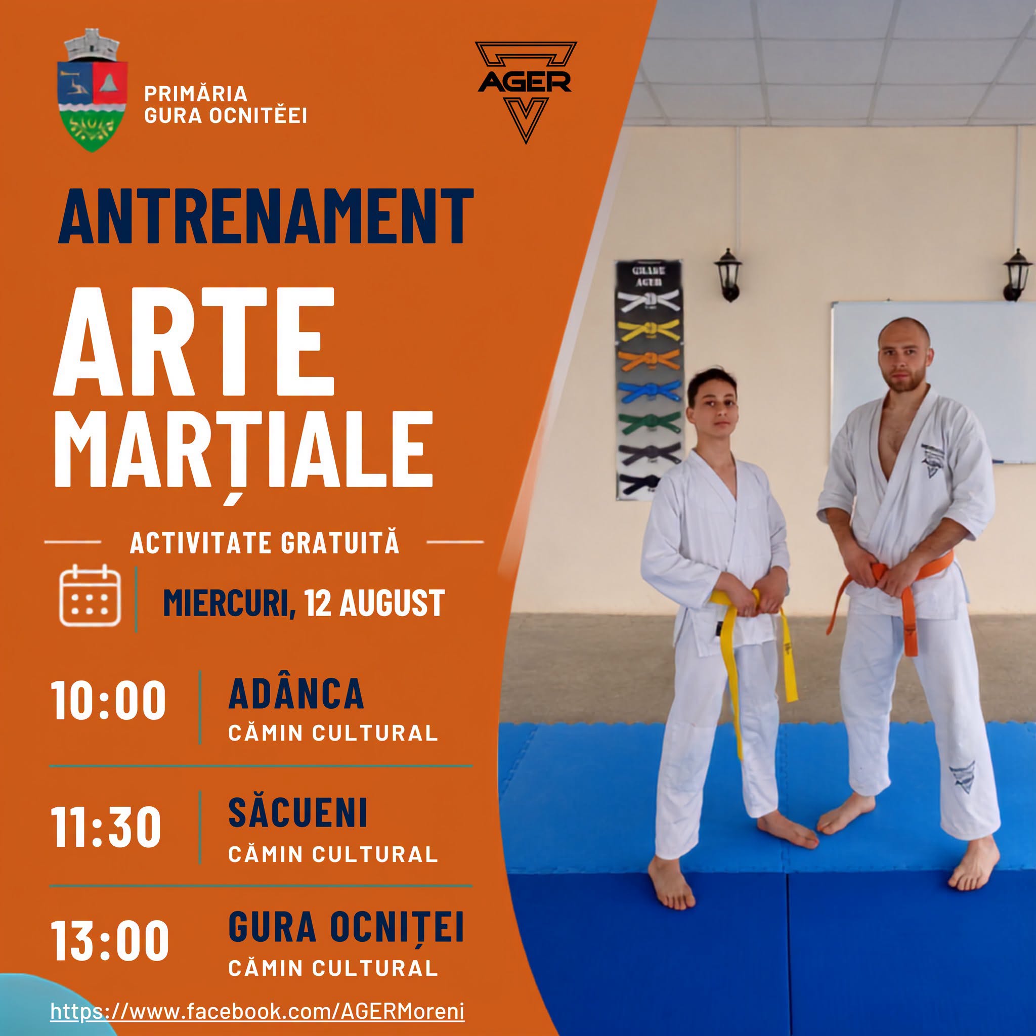 You are currently viewing Antrenamente gratuite de arte marțiale pentru copiii și tinerii din Gura Ocniței