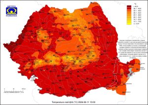 Read more about the article Zi de foc în România. Temperatura resimțită a urcat până la 38°C, la Târgoviște