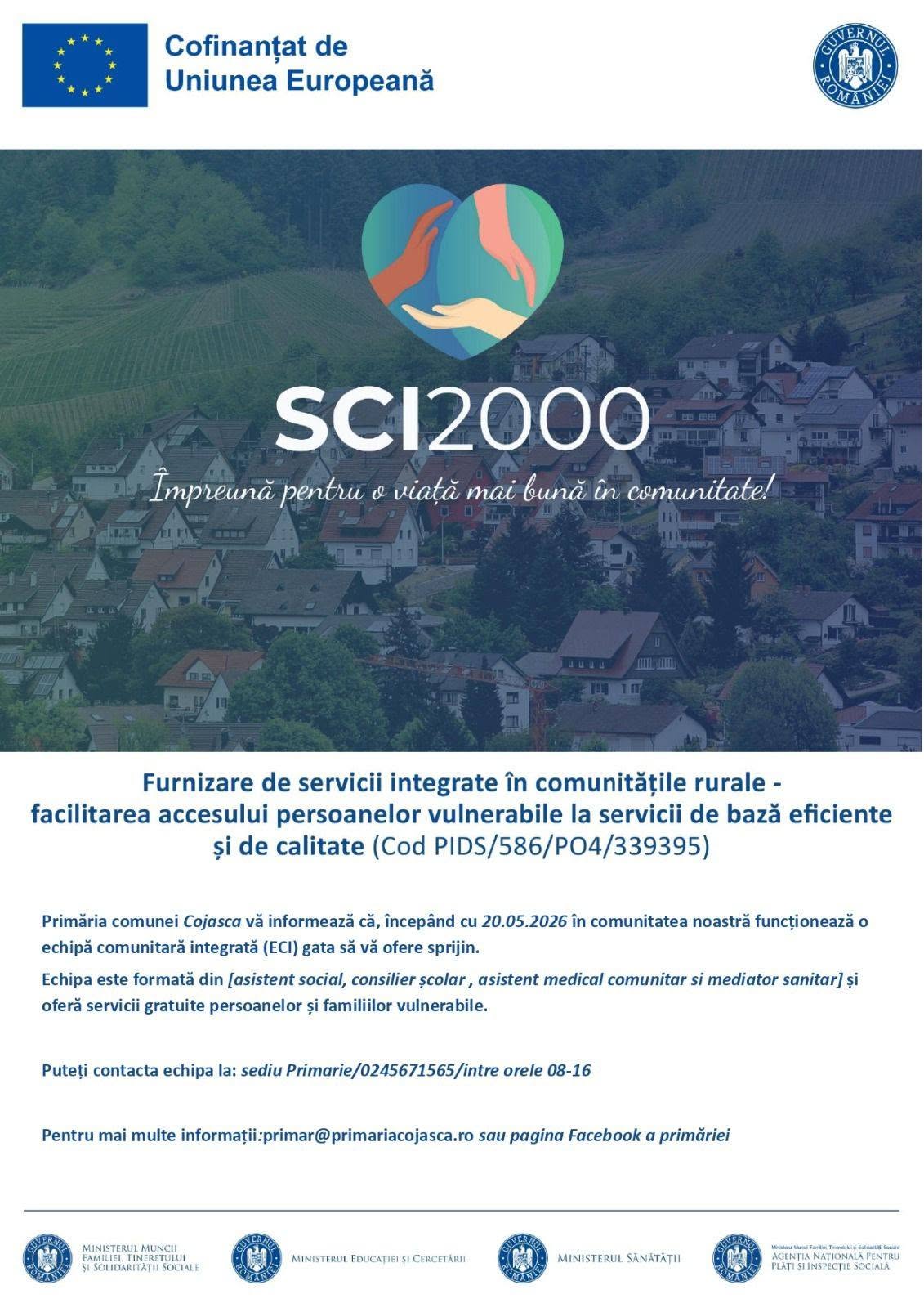 You are currently viewing Asistență socială, medicală și educațională gratuită pentru locuitorii vulnerabili din Cojasca