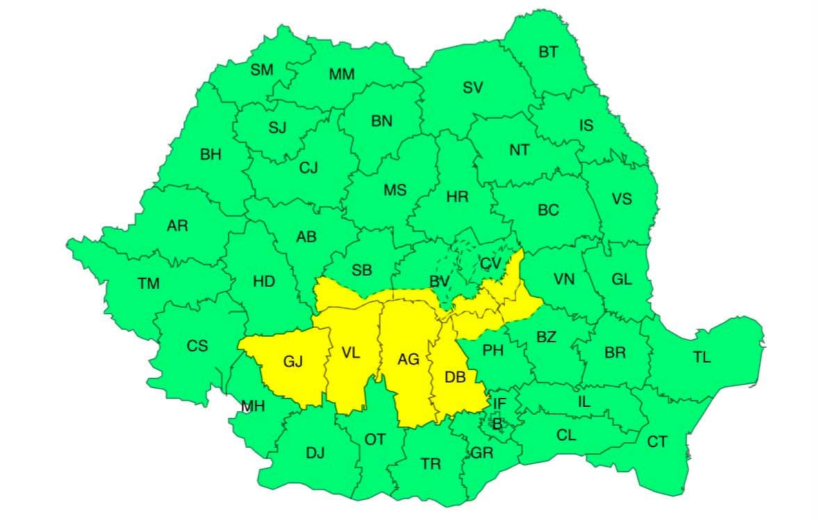 You are currently viewing După caniculă, vin furtunile. Cod galben de instabilitate atmosferică în județul Dâmbovița