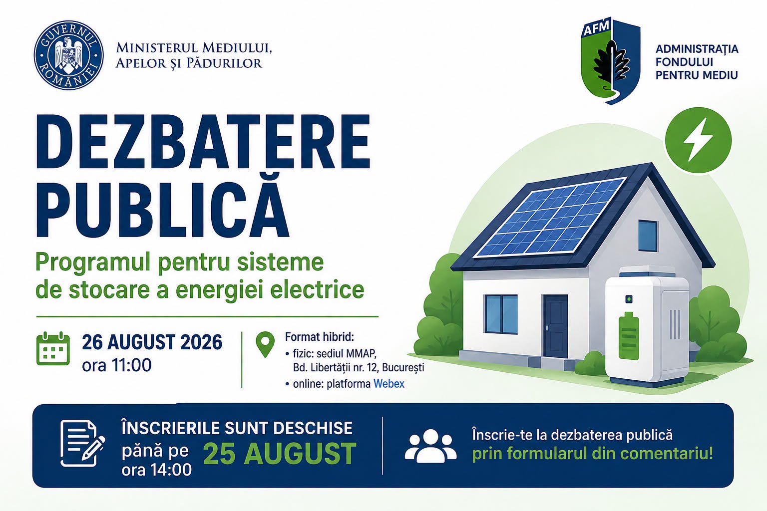 You are currently viewing AFM pregătește programul pentru stocarea energiei. Florin Bănică: Vrem finanțări adaptate nevoilor reale ale beneficiarilor