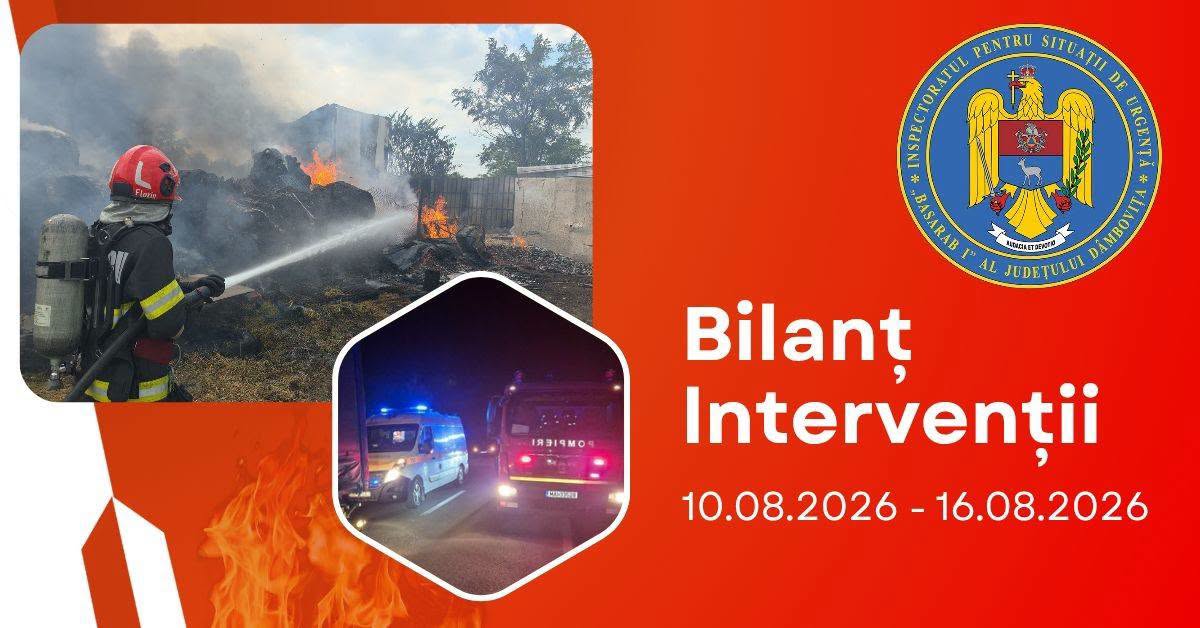 You are currently viewing Peste 300 de intervenții într-o săptămână pentru ISU Dâmbovița. Aproape 30 de incendii de vegetație uscată au mobilizat pompierii