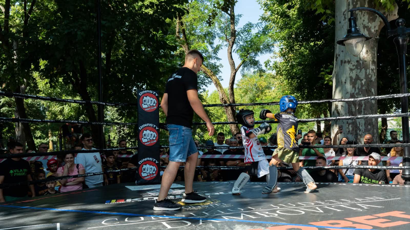 You are currently viewing Găeștiul, gazda unei sărbători a kickboxingului. Aproximativ 300 de copii și tineri, reuniți în Parcul Central