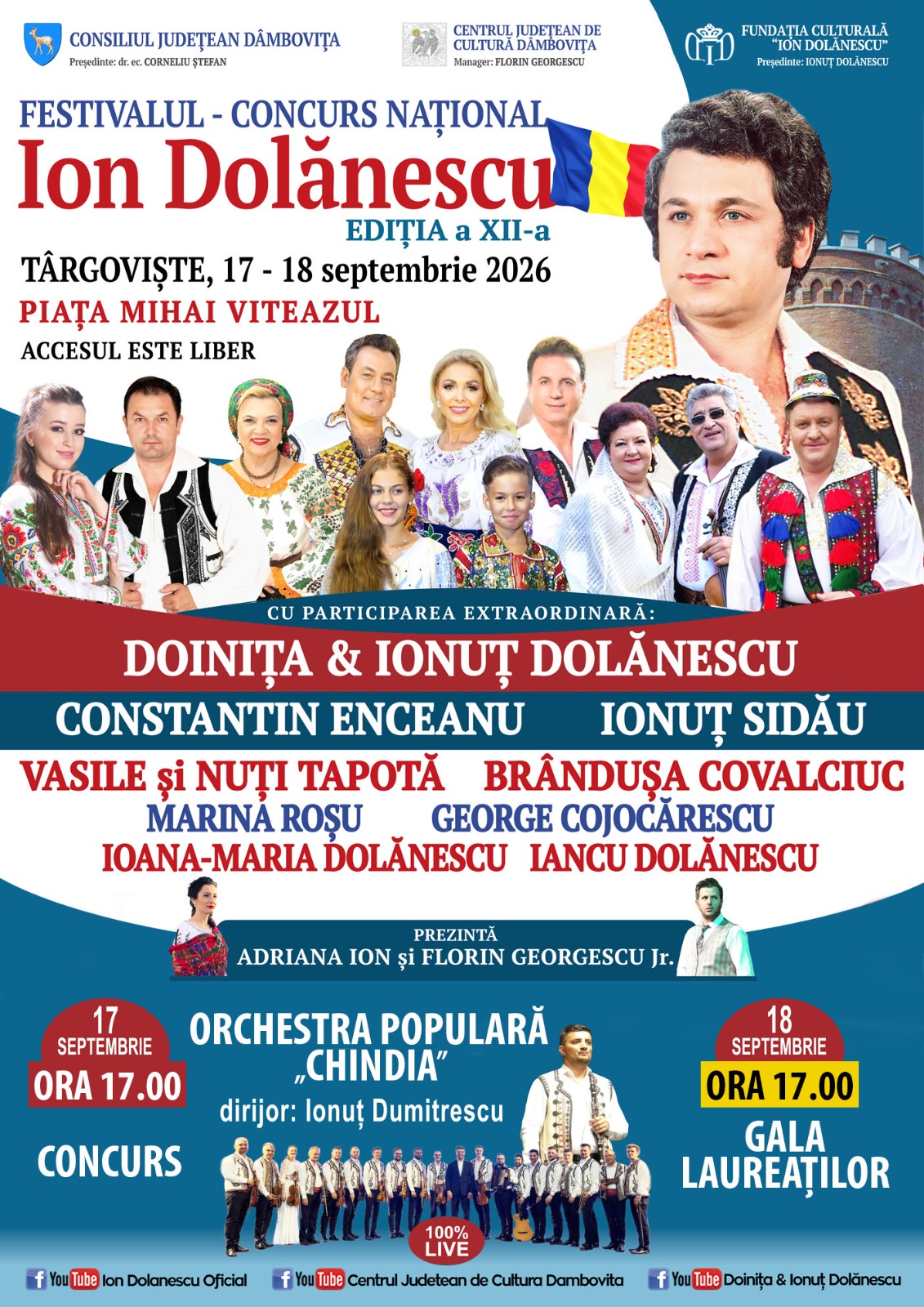 You are currently viewing Orchestra Populară „Chindia” va acompania concurenții și artiștii la Festivalul-concurs național „Ion Dolănescu”