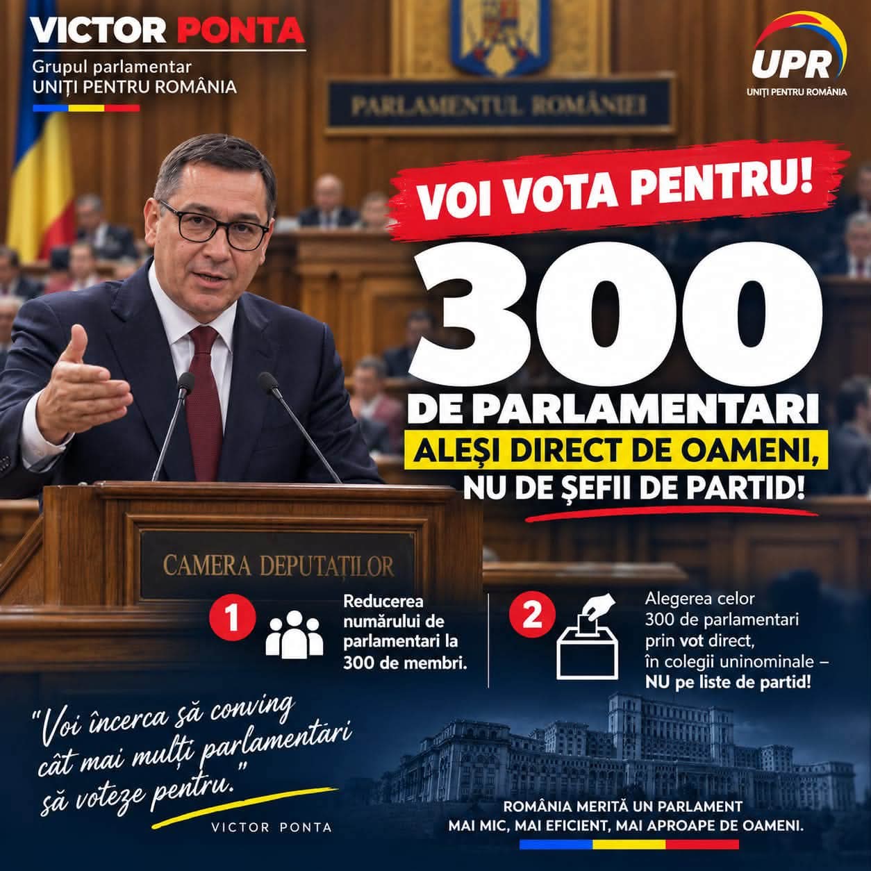 You are currently viewing Victor Ponta susține proiectul AUR de reducere a numărului de parlamentari și vrea vot uninominal