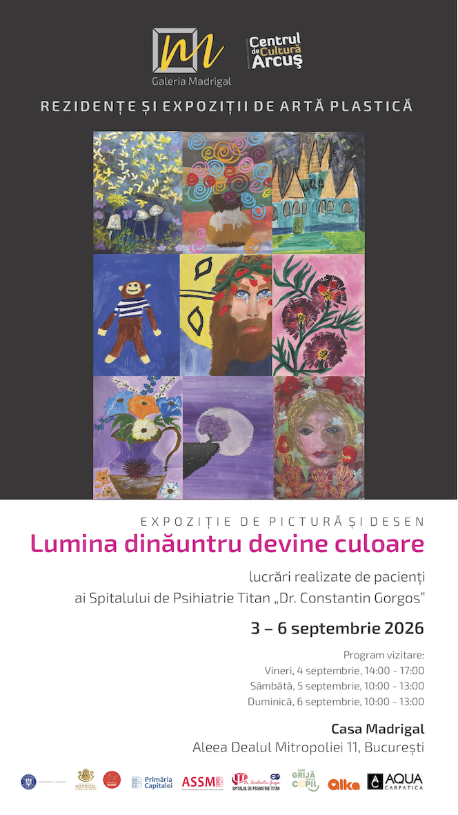 You are currently viewing Galeria Madrigal vernisează o nouă expoziție cu lucrări de terapie prin artă – „Lumina dinăuntru devine culoare”