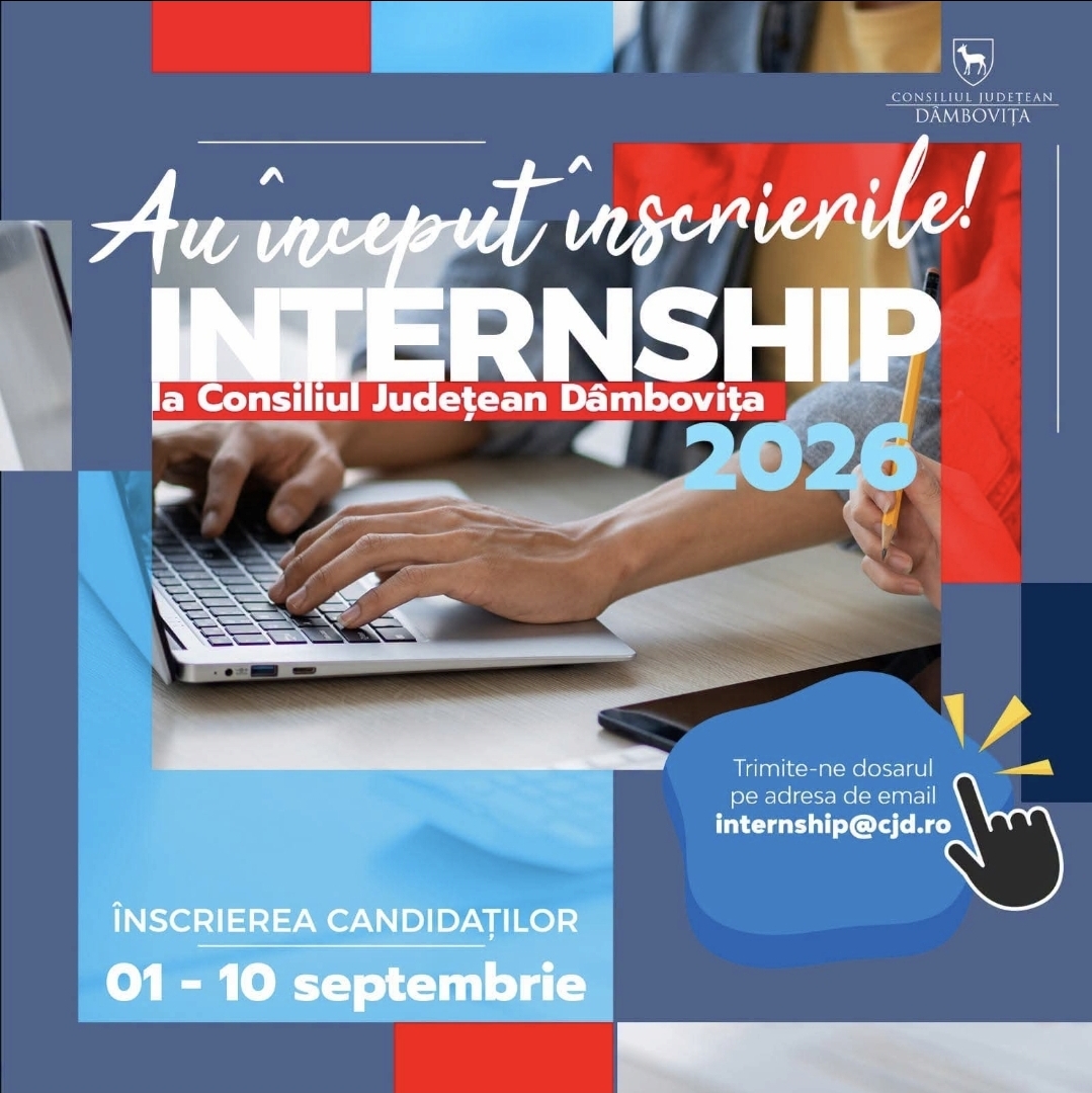 You are currently viewing Consiliul Județean Dâmbovița revine cu un nou program Internship 2026!