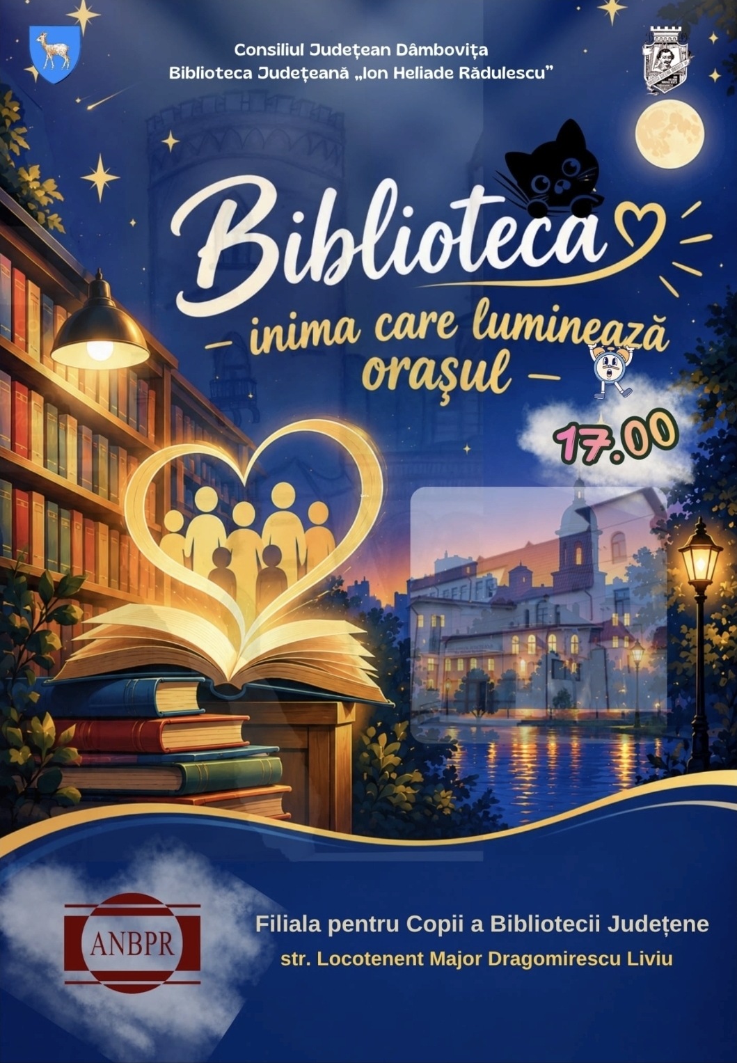 You are currently viewing Activități culturale și artistice în cadrul evenimentului ”Nocturna bibliotecilor: Biblioteca – inima care luminează orașul”