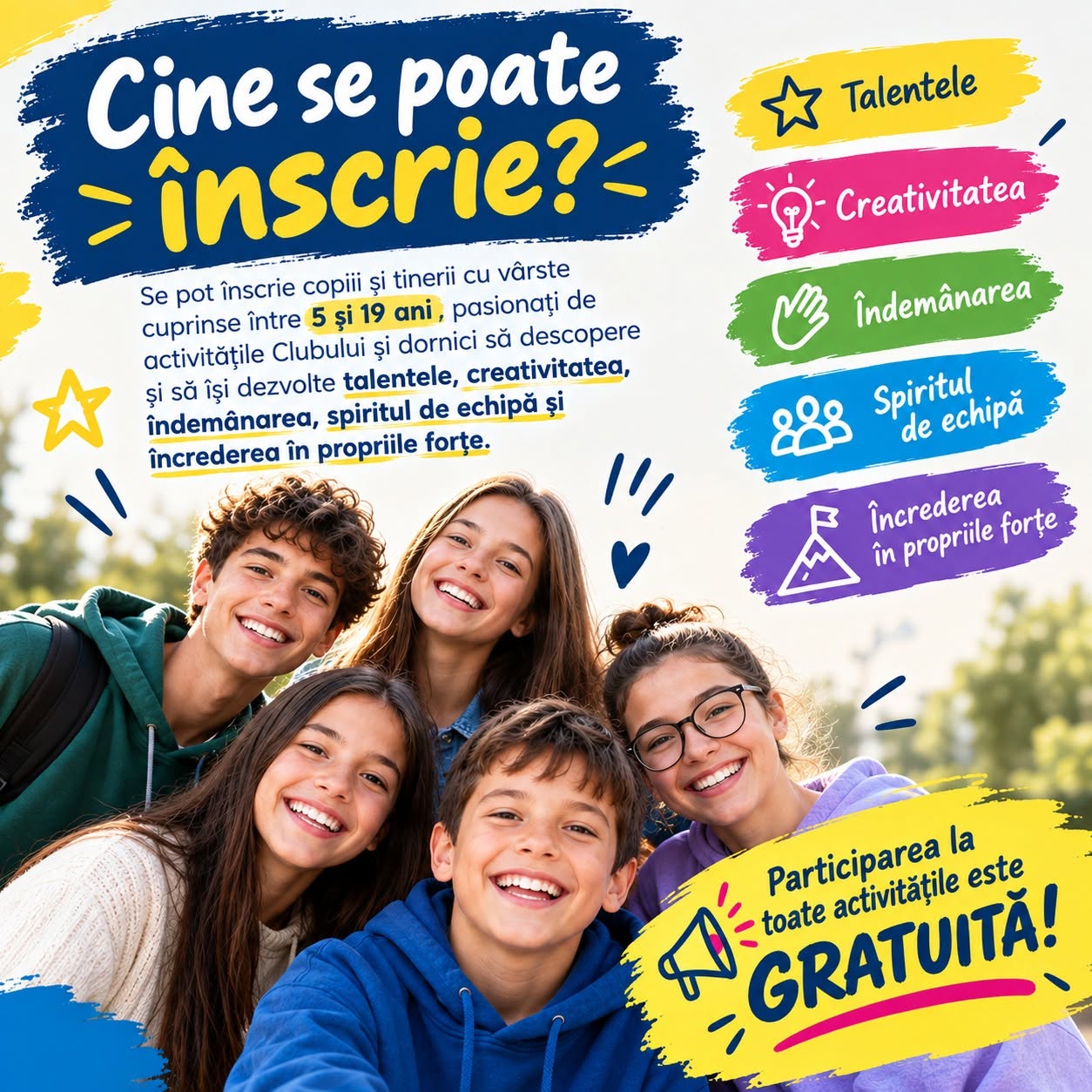 You are currently viewing Activități gratuite pentru copii, la Clubul Copiilor din Pucioasa. De la pictură și muzică la drone, informatică și karting